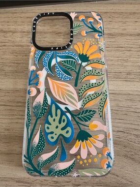 Casetify Floral Clear iPhone 15 pro max case